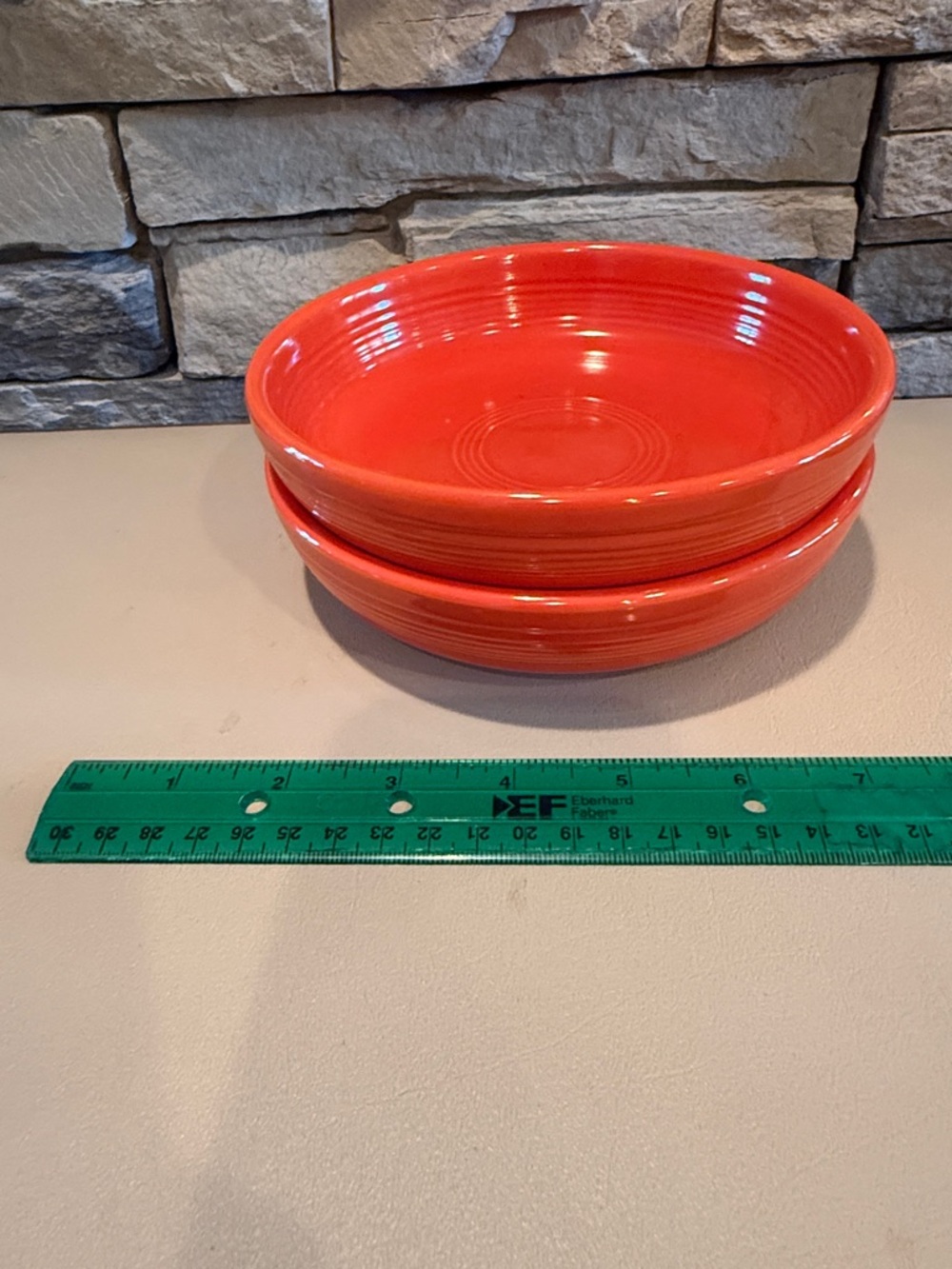 Rare Fiesta Red  6 inch desert bowls- Set of 2